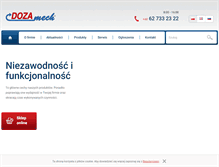 Tablet Screenshot of dozamech.pl